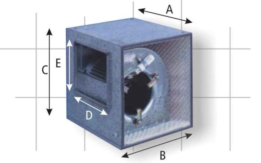 Imagen Ventilador o extractor caja insonorizada motor diresto