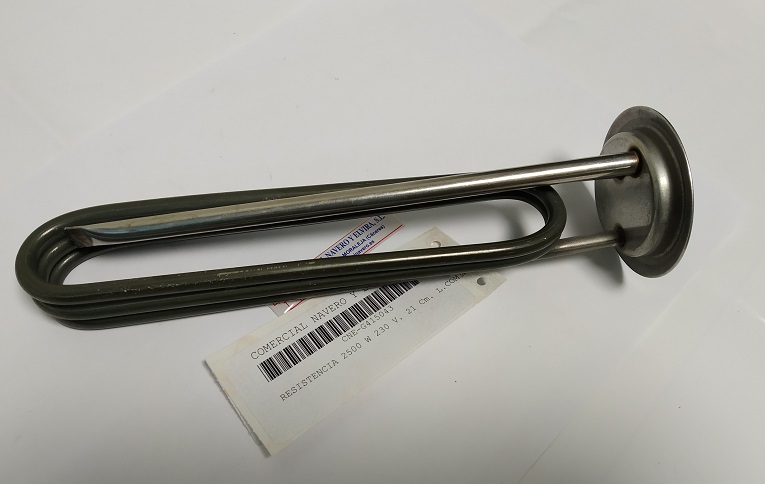 Imagen RESISTENCIA CALDERIN LV. 2500 W. 21 Cm. Longitud