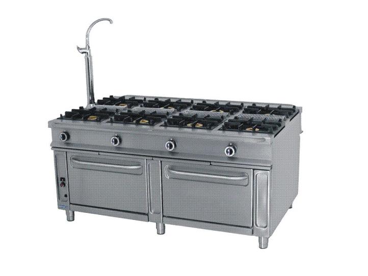 Imagen Cocina 8 fuegos y 1 horno con 2 puertass