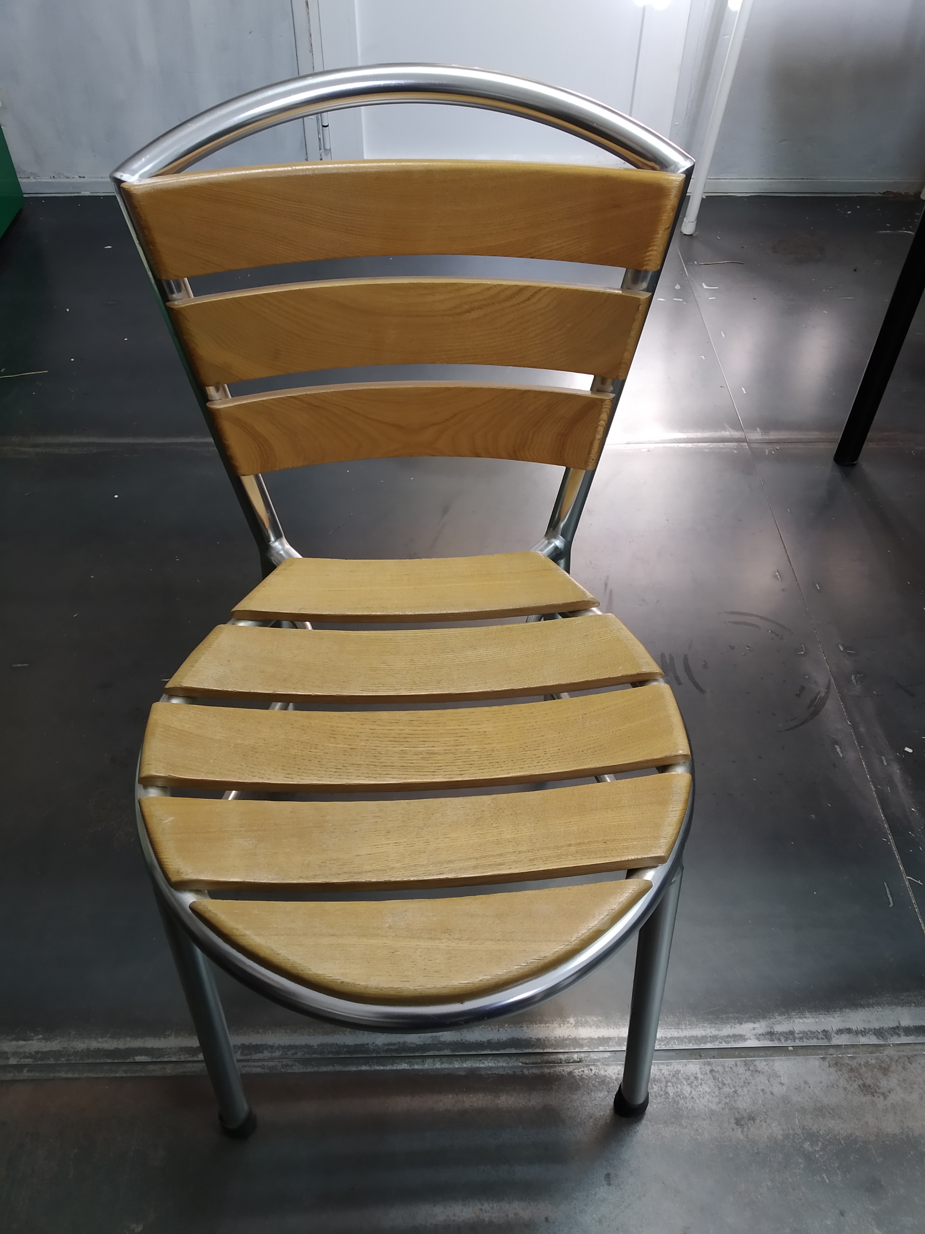 Imagen SILLA Armazón tubo aluminio Asiento y Respaldo Costillas 