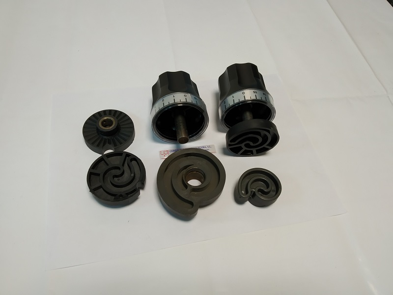 Imagen Mandos regulador y rulos cortadora fiambres 220-250-300 