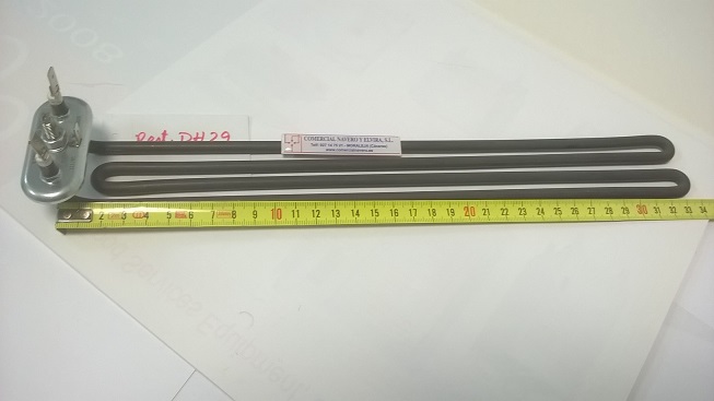 Imagen Resistencia lavavasos Dihr, Difri cuba 2700 W. 230 V. Longitud