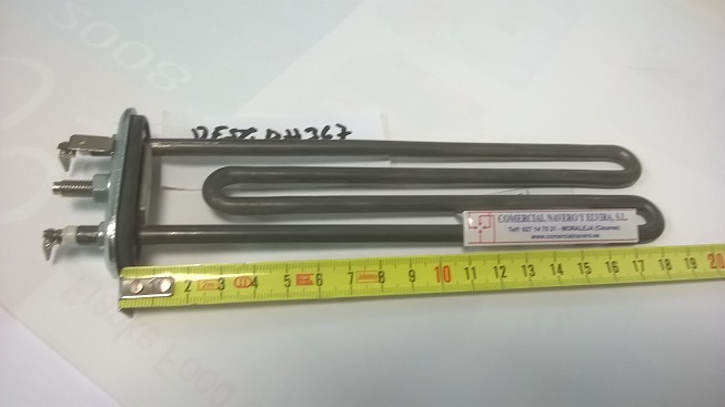 Imagen Resistencia lavavasos Dihr, Difri cuba 1800 W. 230 V. Longitud