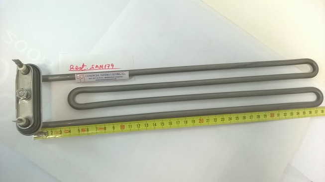 Imagen Resistencia lavavasos Sammic. Cuba 2500 W. 230 V. Longitud 