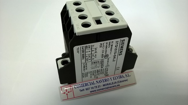 Imagen Contactor Siemens 20 A. alimentacion 230 V. Un contacto
