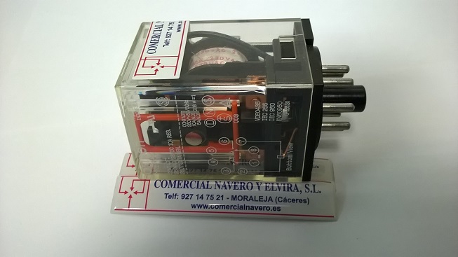 Imagen Rele OMRON 10 A. Alimentacion 230 V. dos contactos abiertos