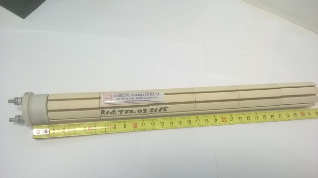 Imagen Resistencia Termo Ceramica 1500 W. 230 V. 6 Elementos
