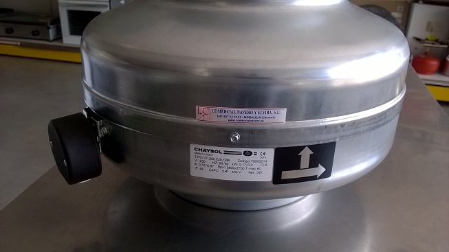 Imagen Ventilador extractor para intercalar en conducto o final tubo