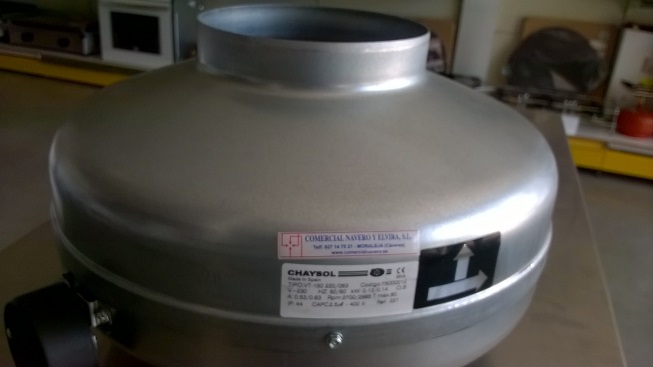 Imagen Ventilador extractor para intercalar en conducto o final tubo