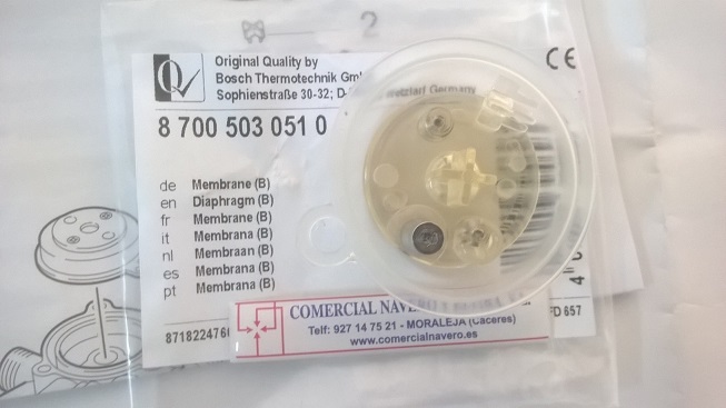 Imagen Membrana Kit. CA. Junkers. 5030510 
