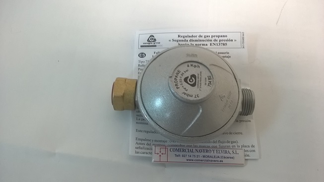 Imagen Regulador. Gas fijo 37 G. 4 Kg.