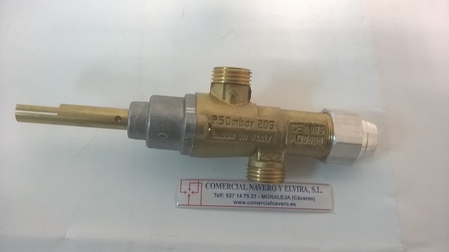 Imagen Grifo Gas. PEL. 20S M16X1,5. Eje 40 m/m. 