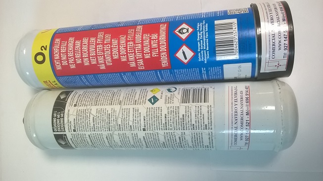 Imagen Oxigeno envase desechable 930 ml.