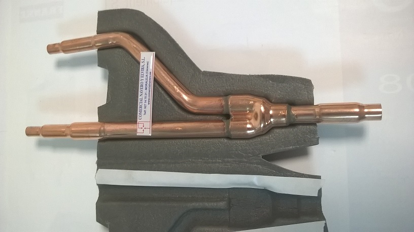 Imagen Derivación aislada cobre flujo variable. Linea entrada 3/8,