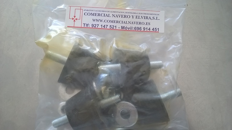 Imagen Amortiguadores. AG-35. Kit. 4 unidades con tuercas y arandelas
