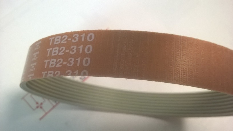 Imagen Correa TB2-310. Trapezoidal 8 nervios 16 m/m. 