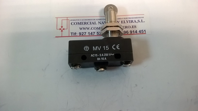 Imagen Microinterruptor con rueda c/. Tornillo 16 A. 