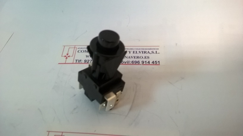 Imagen Interruptor pulsador conmutador 2 polos. Diámetro 11 mm. 