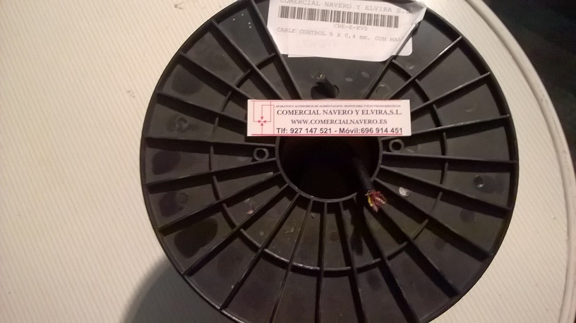 Imagen Cable flexible apantallado 5 X 0,4 mm.
