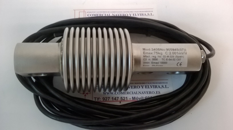 Imagen Célula de carga 75 Kg. Modelo 340. Bascula de 200 a 400 Kg.