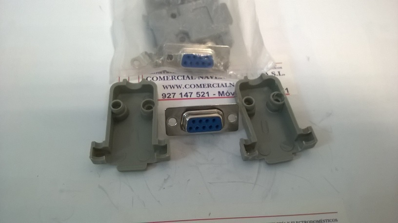 Imagen Conector hembra 9 pin RS-232. Para Indicador Digital de 