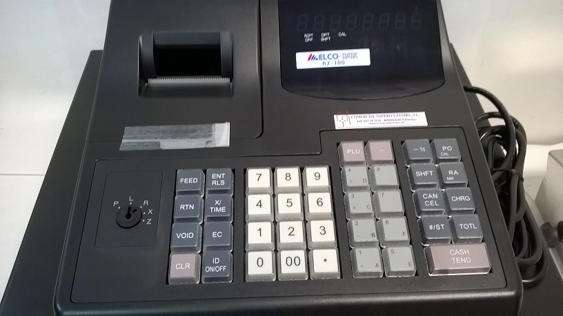 Imagen CAJA Registradora Modelo AX-100 Alfanumerica. Impresora