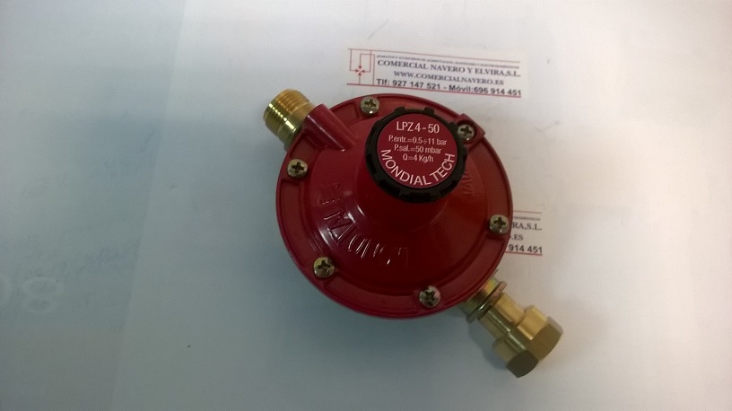 Imagen Regulador GAS 50 G. 0 - 4 Kg. LPZ4-50