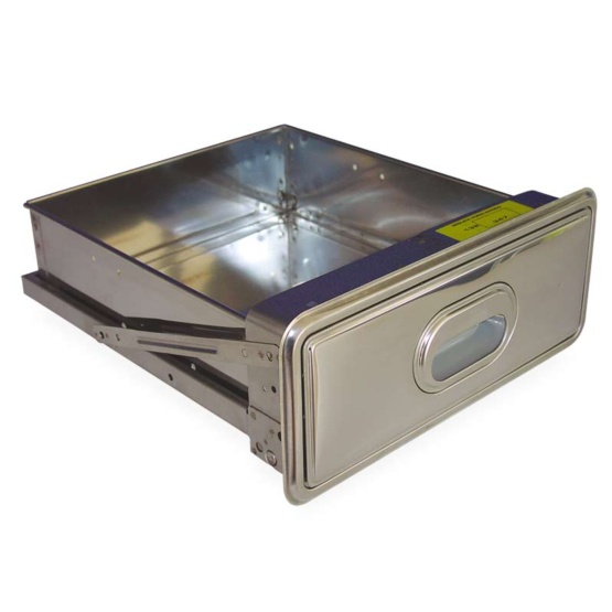 Imagen cajón sin cerradura acero Inox. Para adaptar a mesas
