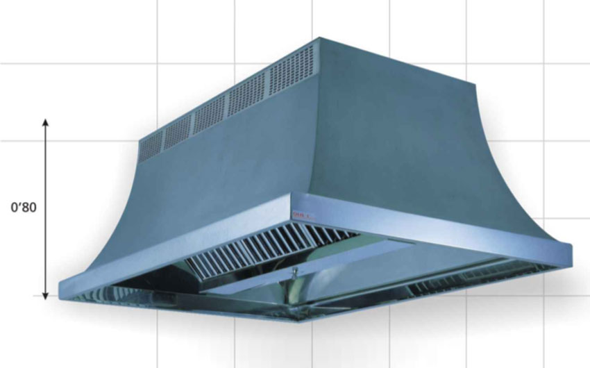 Imagen Campanas central compensadas acero inox.