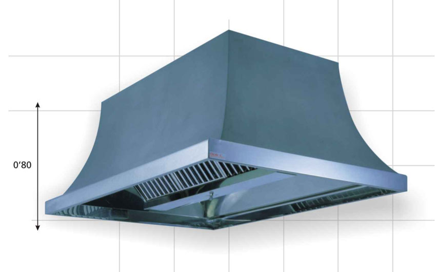 Imagen Campanas central acero inox.
