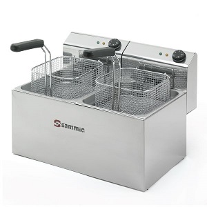Imagen Freidora doble cuba Mod. F-8+8 Cubas desmontables 