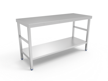 Imagen Mesa central acero Inox. 150 X 70 X 85 Cm.