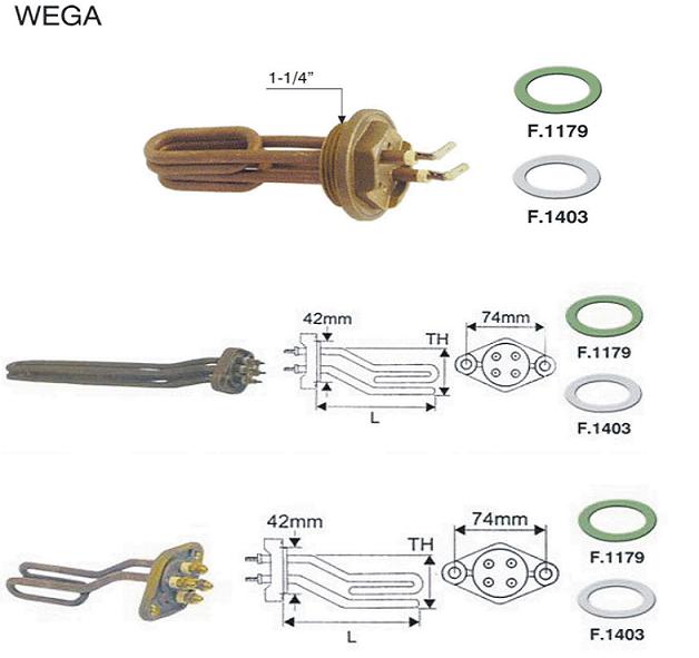 Imagen Resistencias Cafateras Wega